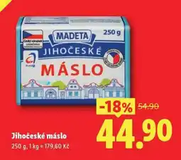 Lidl Jihočeské máslo nabídka