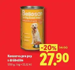 Lidl Konzerva pro psy s drůbežím nabídka