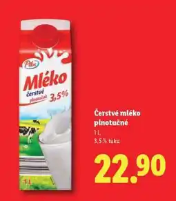 Lidl ČERSTVÉ MLÉKO PLNOTUČNÉ nabídka