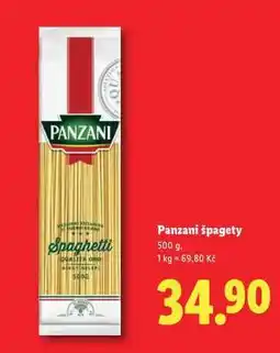 Lidl Panzani špagety nabídka