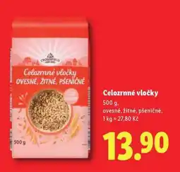 Lidl Celozrnné vločky nabídka