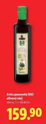 Lidl Extra panenský BIO olivový olej nabídka
