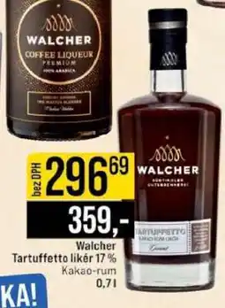 Jip Walcher Tartuffetto likér 17 % nabídka