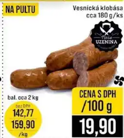Jip Vesnická klobása nabídka