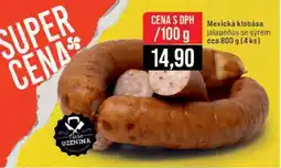 Jip Mexická klobása jalapeños se sýrem nabídka