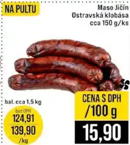 Jip Maso Jičín ostravská klobása cca 150 g/ks nabídka