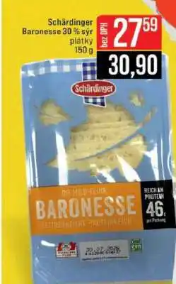 Jip Schärdinger Baronesse 30 % sýr plátky nabídka