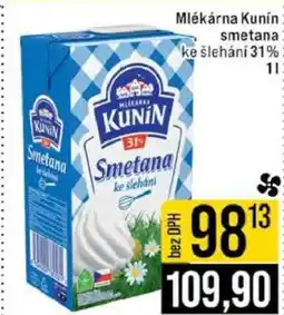 Jip Mlékárna Kunín Smetana ke šlehání 31% nabídka
