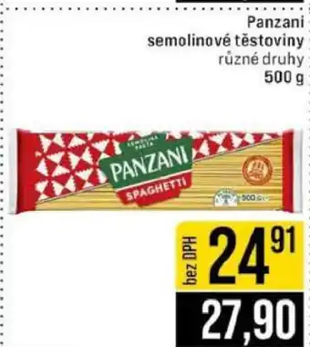 Jip Panzani semolinové těstoviny nabídka