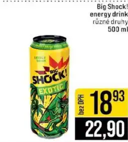Jip Big Shock energy drink nabídka