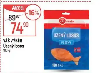 Globus VÁŠ VÝBĚR Uzený losos nabídka
