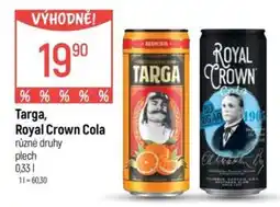 Globus Targa, Royal Crown Cola nabídka