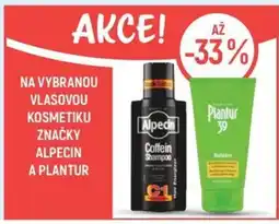 Globus Na vybranou vlasovou kosmetiku značky Alpecin a Plantur nabídka