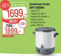 Globus Zavařovací hrnec SPP 2100WH nabídka