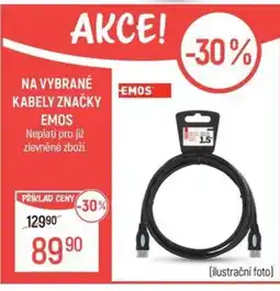 Globus Na vybrané kabely značky Emos nabídka