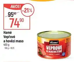 Globus Hamé Vepřové a hovězí maso nabídka