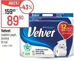 Globus Velvet toaletní papír nabídka
