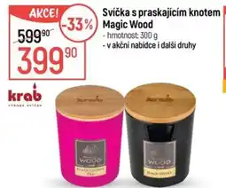 Globus Svíčka s praskajícím knotem Magic Wood nabídka