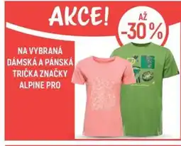 Globus Na vybraná dámská a pánská trička značky Alpine pro nabídka