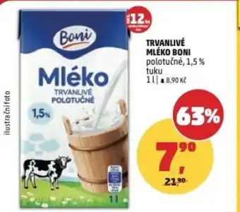 Penny Market Trvanlivé mléko Boni nabídka