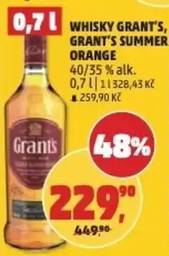 Penny Market Whisky Grant's, Grant's summer orange nabídka