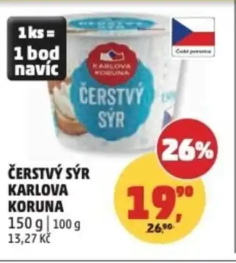 Penny Market Čerstvý sýr Karlova Koruna nabídka