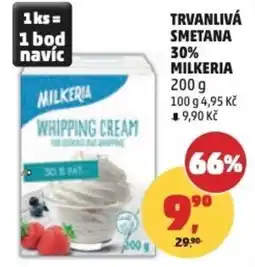 Penny Market Trvanlivá smetana 30% Milkeria nabídka