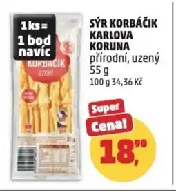 Penny Market Sýr korbáčik Karlova Koruna nabídka
