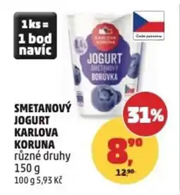 Penny Market Smetanový jogurt Karlova Koruna nabídka