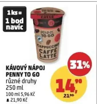 Penny Market Kávový nápoj Penny To Go nabídka