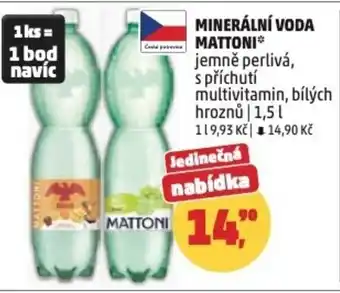 Penny Market Minerální voda Mattoni nabídka