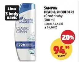 Penny Market Šampon Head & Shoulders nabídka
