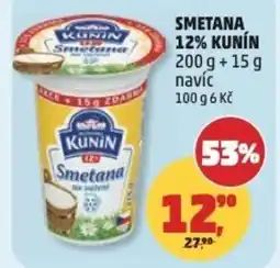 Penny Market Smetana 12% kunín nabídka