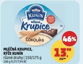 Penny Market Mléčná krupice, rýže kunin nabídka