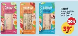 Penny Market SENDVIČ šunka, slanina, tuňák nabídka