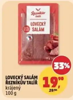 Penny Market Lovecký salám řezníkův talíř krájený nabídka