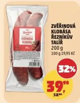 Penny Market Zvěřinová klobása řezníkův talíř nabídka
