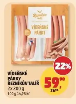 Penny Market Vídeňské párky řezníkův talíř nabídka