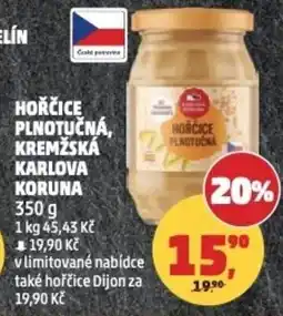 Penny Market Hořčice plnotučná, kremžská karlova koruna nabídka