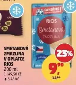 Penny Market Smetanová zmrzlina v oplatce rios nabídka