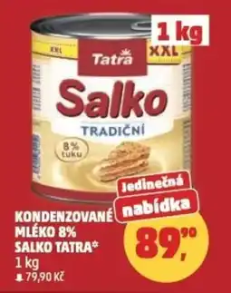 Penny Market Kondenzované mléko 8% salko TATRA nabídka