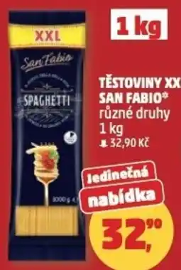 Penny Market Těstoviny xxl SAN FABIO nabídka