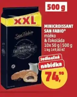 Penny Market Minicroissant SAN FABIO mléko & čokoláda nabídka