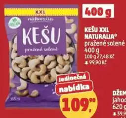 Penny Market Kešu xxl naturalia pražené solené nabídka