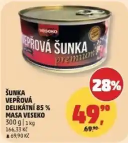 Penny Market Šunka vepřová delikátní 85 % masa veseko nabídka