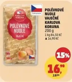 Penny Market Polévkové nudle vaječné karlova koruna nabídka
