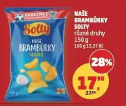 Penny Market Naše brambůrky solty nabídka