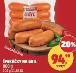 Penny Market Špekáčky na gril nabídka