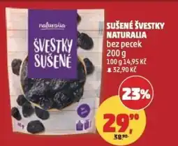Penny Market Sušené švestky naturalia bez pecek nabídka