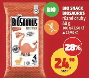 Penny Market Bio snack biosaurus nabídka